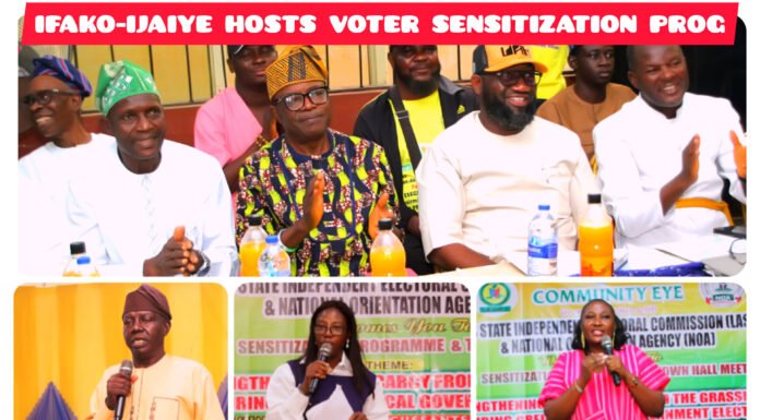 IFAKO-IJAIYE HOSTS FIRST-EVER GRASSROOTS VOTER SENSITIZATION PROGRAMME IN LAGOS
