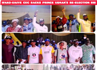 IFAKO-IJAIYE CDC DECLARES SUPPORT FOR PRINCE USMAN’S SECOND TERM BID Community Endorsement for Prince Usman