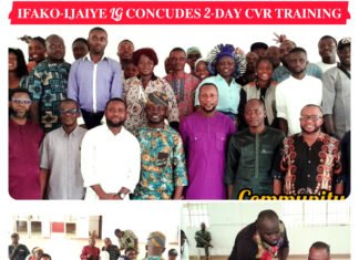 𝐈𝐅𝐀𝐊𝐎-𝐈𝐉𝐀𝐈𝐘𝐄 𝐋𝐎𝐂𝐀𝐋 𝐆𝐎𝐕𝐄𝐑𝐍𝐌𝐄𝐍𝐓 𝐂𝐎𝐍𝐂𝐋𝐔𝐃𝐄𝐒 𝟐-𝐃𝐀𝐘 𝐓𝐑𝐀𝐈𝐍𝐈𝐍𝐆 𝐏𝐑𝐎𝐆𝐑𝐀𝐌𝐌𝐄 𝐎𝐍 𝐂𝐕𝐑 𝐅𝐎𝐑 𝐄𝐍𝐑𝐎𝐋𝐋𝐄𝐑𝐒